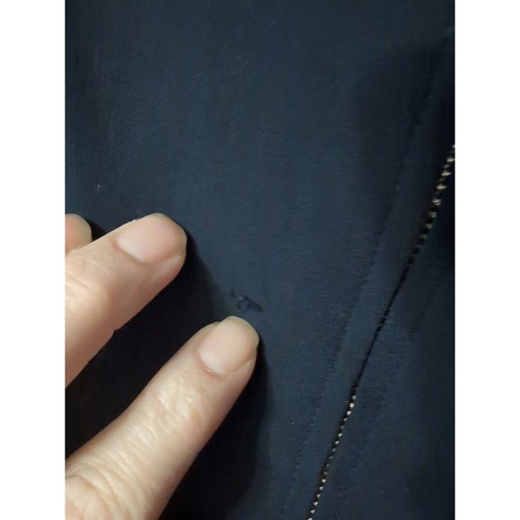 Louben Canada black zip up Jacket blazer top triacetate career womens Size 2 - Picture 2 of 7
